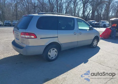 2001 Toyota Sienna Le z USA, uszkodzony, nr VIN 4T3ZF13C41U376814
